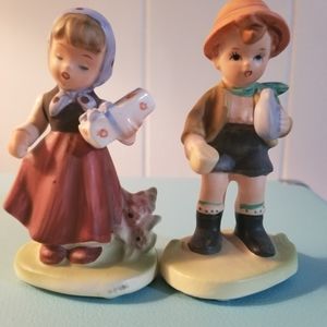 Boy Girl Hummel like figurines